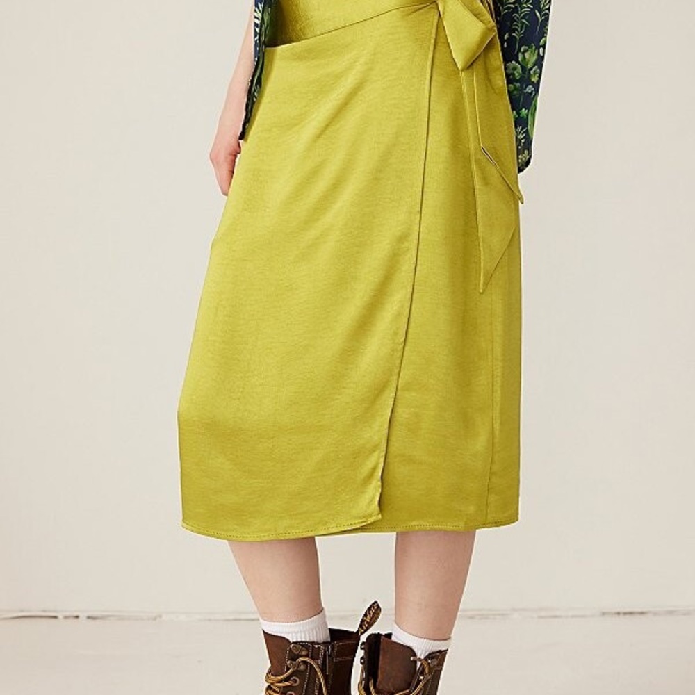 Wildfang Green Wrap Skirt 1x
